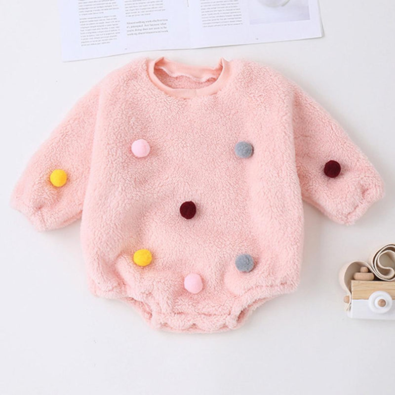 Baby Girls Long Sleeve Casual Romper Bulk Baby Clothes Online - PrettyKid
