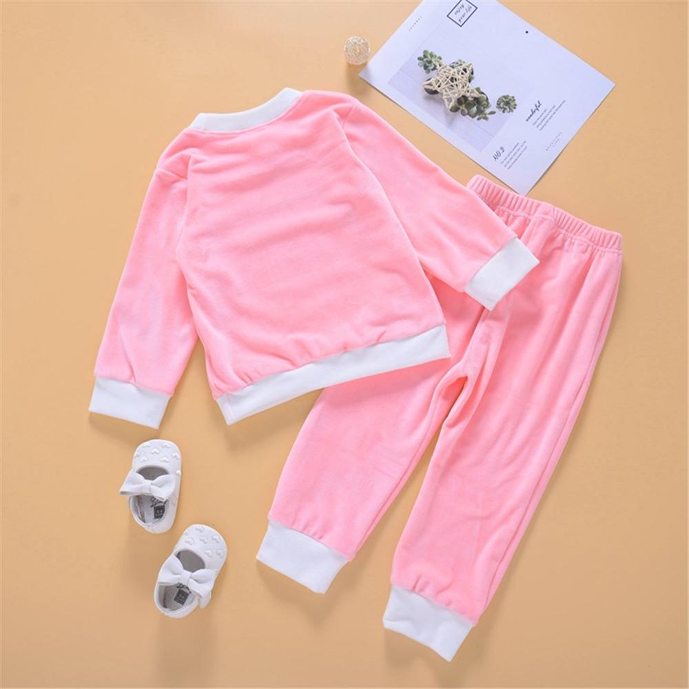 Toddler Girls Long Sleeve Casual Top & Pants Wholesale Little Girl Clothing - PrettyKid