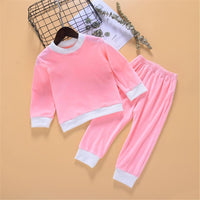 Toddler Girls Long Sleeve Casual Top & Pants Wholesale Little Girl Clothing - PrettyKid