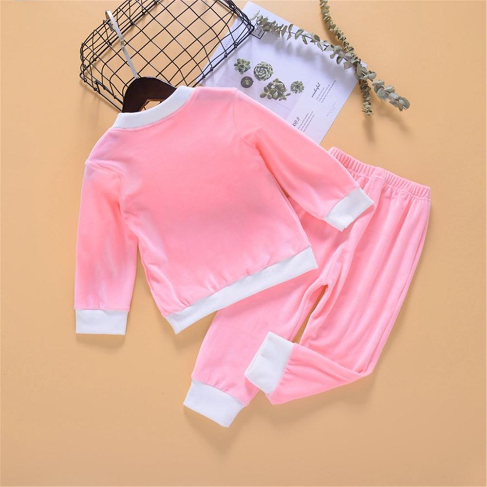 Toddler Girls Long Sleeve Casual Top & Pants Wholesale Little Girl Clothing - PrettyKid