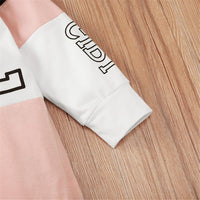 Girls Long Sleeve Color Block Hooded T-shirt Girls Clothes Wholesale - PrettyKid