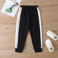 Unisex Long Sleeve Color Block Pullover Top & Pants Kids Wholesale Clothing - PrettyKid