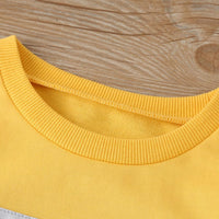 Unisex Long Sleeve Color Block Pullover Top & Pants Kids Wholesale Clothing - PrettyKid