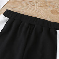 Unisex Long Sleeve Color Block Pullover Top & Pants Kids Wholesale Clothing - PrettyKid
