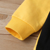 Unisex Long Sleeve Color Block Pullover Top & Pants Kids Wholesale Clothing - PrettyKid
