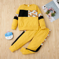 Unisex Long Sleeve Color Contrast Long Sleeve Tracksuit Wholesale Kidswear - PrettyKid