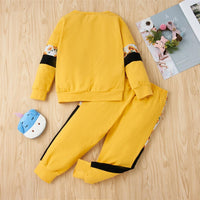 Unisex Long Sleeve Color Contrast Long Sleeve Tracksuit Wholesale Kidswear - PrettyKid