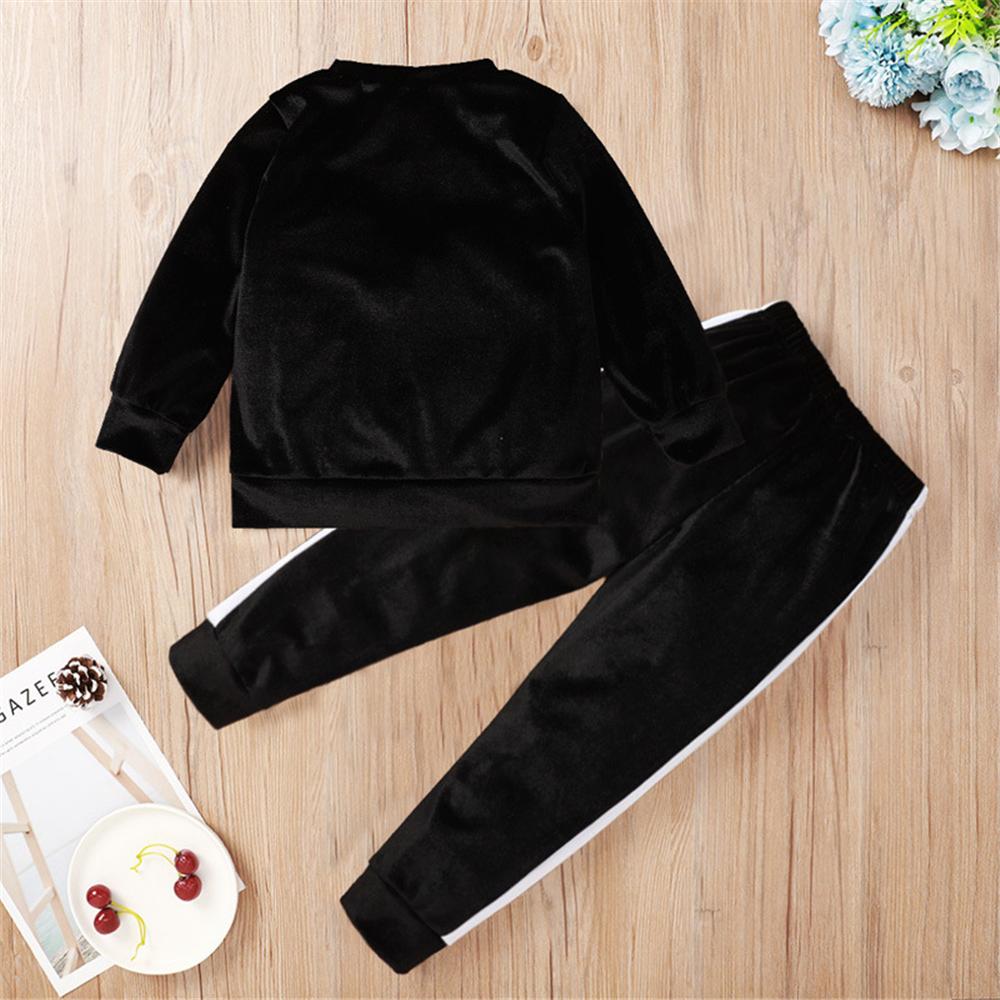 Unisex Long Sleeve Crew Neck Leisure Outfits Wholesale Kids Fashion - PrettyKid