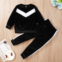 Unisex Long Sleeve Crew Neck Leisure Outfits Wholesale Kids Fashion - PrettyKid