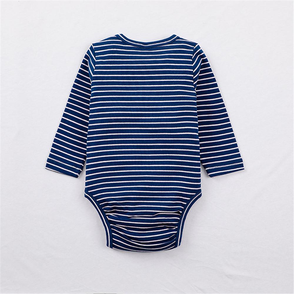 Baby Boys Long Sleeve Crew Neck Romper Baby Clothes Cheap Wholesale - PrettyKid