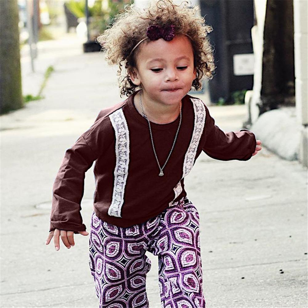 Girls Long Sleeve Crew Neck T-shirt Wholesale Boutique Girl Clothing - PrettyKid