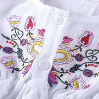 Baby Girls Long Sleeve Embroidered Dress Baby Wholesale Clothing - PrettyKid