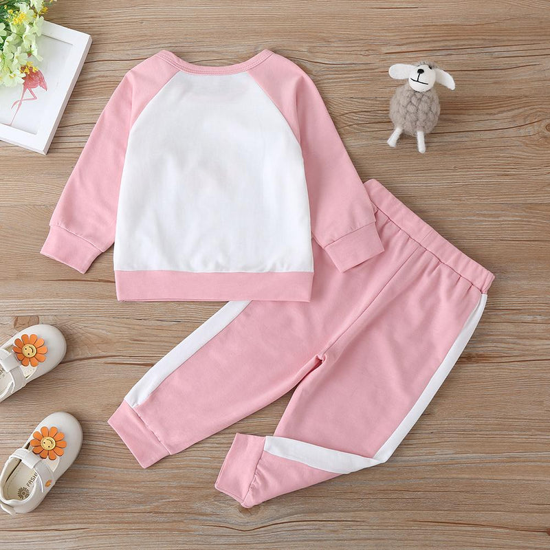 Baby Girls Long Sleeve Flamingo Top & Trousers Buy Baby Clothes Wholesale - PrettyKid