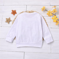 Girls Long Sleeve Furry Ball Crew Neck T-shirt Wholesale Boutique Girl Clothing - PrettyKid