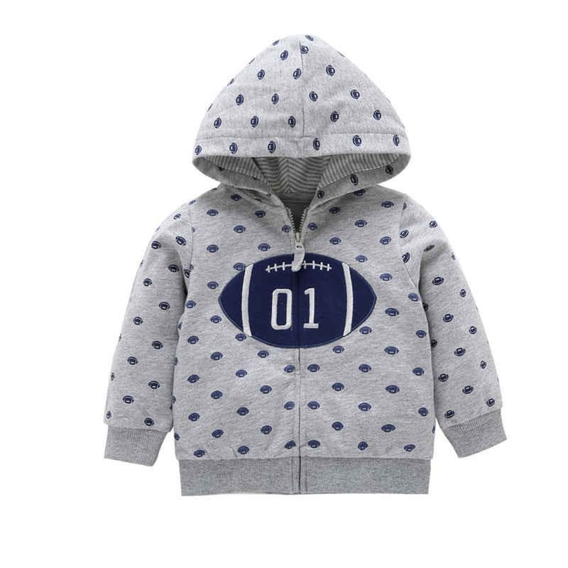 Boys Long Sleeve Hooded Casual Outwear - PrettyKid