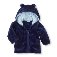 Baby Solid Long Sleeve Hooded Winter Coats Baby Clothing Wholesale Distributors - PrettyKid