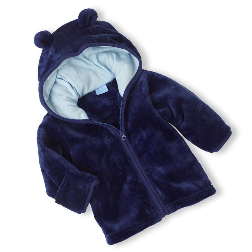 Baby Solid Long Sleeve Hooded Winter Coats Baby Clothing Wholesale Distributors - PrettyKid