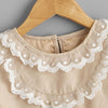 Baby Girls Long Sleeve Lace Collar Casual Dress Cheap Baby Clothes Online Wholesale - PrettyKid