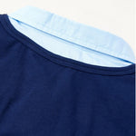 Boys Long Sleeve Lapel Splicing T-shirts Boy Clothing Wholesale - PrettyKid