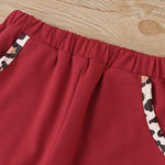 Unisex Long Sleeve Leopard Casual Top & Pants Children Clothes Wholesale - PrettyKid