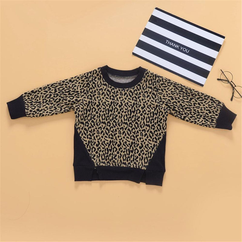 Boys Long Sleeve Leopard T-shirt Boy Boutique Clothing Wholesale - PrettyKid