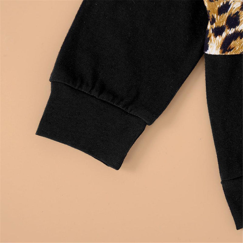 Girls Long Sleeve Leopard Top & Trousers Kids Wholesale Clothing - PrettyKid