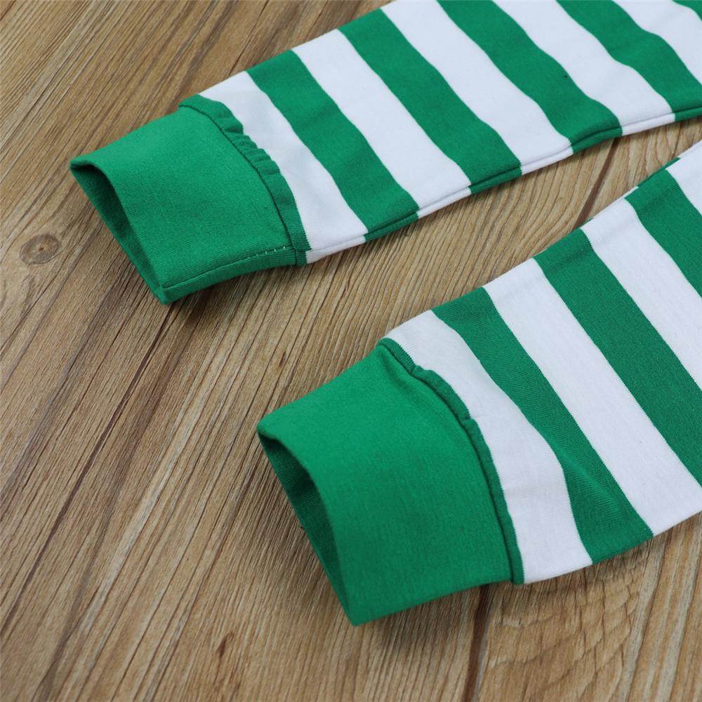 Baby Unisex Long Sleeve Letter T-shirt & Striped Pants Baby Clothes Vendors - PrettyKid