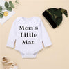 Baby Long Sleeve Mom's Little Man Romper & Camo Pants & Hat Buy Baby Clothes Wholesale - PrettyKid