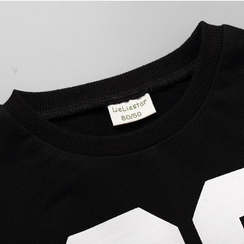 Boys Long Sleeve Number Printed T-shirt Wholesale - PrettyKid
