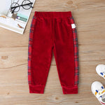 Baby Girls Long Sleeve Plaid Heart Top & Pants Baby Clothes Vendors - PrettyKid