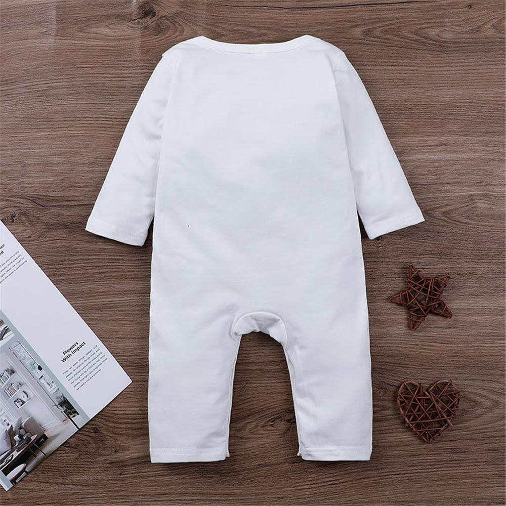 Baby Long Sleeve Printed Daily Romper Wholesale Baby Outfits - PrettyKid