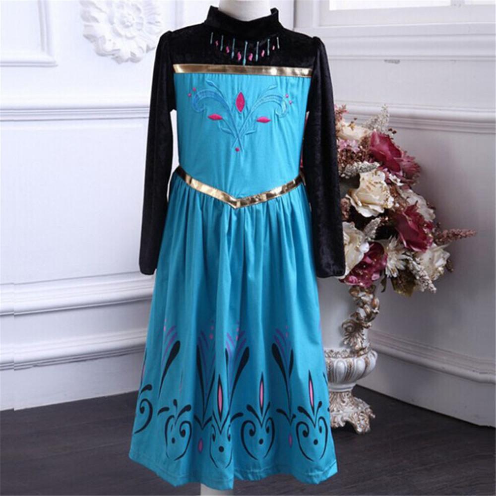 Girls Long Sleeve Printed Princess Dress & Cloak - PrettyKid