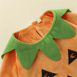 Girls Long Sleeve Pumpkin Top & Striped Bottoms Girls Clothing Wholesale - PrettyKid
