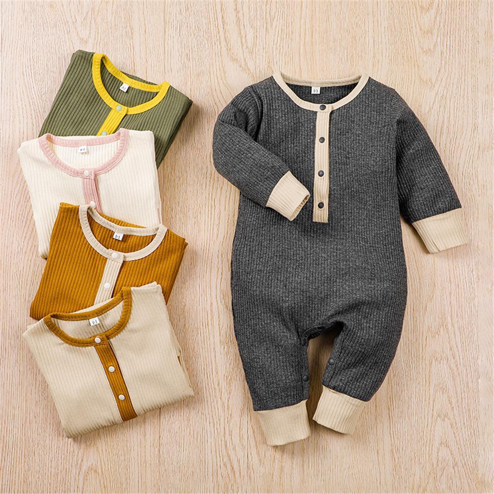 Baby Boys Long Sleeve Romper Where To Buy Baby Clothes In Bulk - PrettyKid