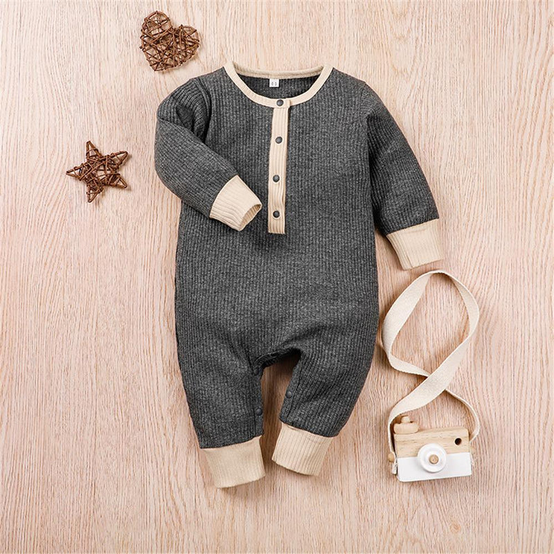 Baby Boys Long Sleeve Romper Where To Buy Baby Clothes In Bulk - PrettyKid