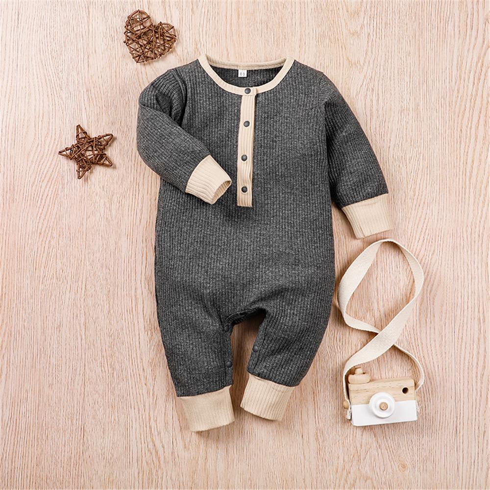 Baby Boys Long Sleeve Romper Where To Buy Baby Clothes In Bulk - PrettyKid