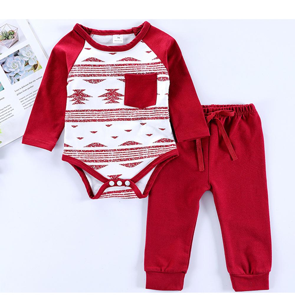 Baby Boys Long Sleeve Romper & Pants Bulk Baby Clothes For Sale - PrettyKid