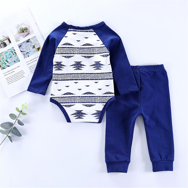 Baby Boys Long Sleeve Romper & Pants Bulk Baby Clothes For Sale - PrettyKid