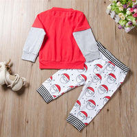 Boys Long Sleeve Santa Claus Top & Trousers Wholesale Toddler Boy Clothing - PrettyKid