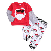 Boys Long Sleeve Santa Claus Top & Trousers Wholesale Toddler Boy Clothing - PrettyKid