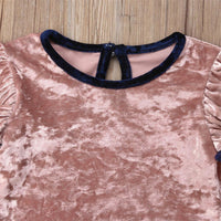 Girls Long Sleeve Soft Top & Bow Trousers & Headband Wholesale Girls - PrettyKid