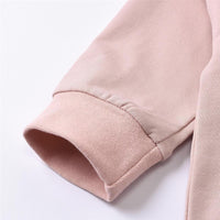 Girls Solid Color Hooded Casual Top Wholesale Little Girls Clothes - PrettyKid