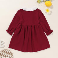 Girls Long Sleeve Solid Dress Buy Kids Clothing Wholesale - PrettyKid