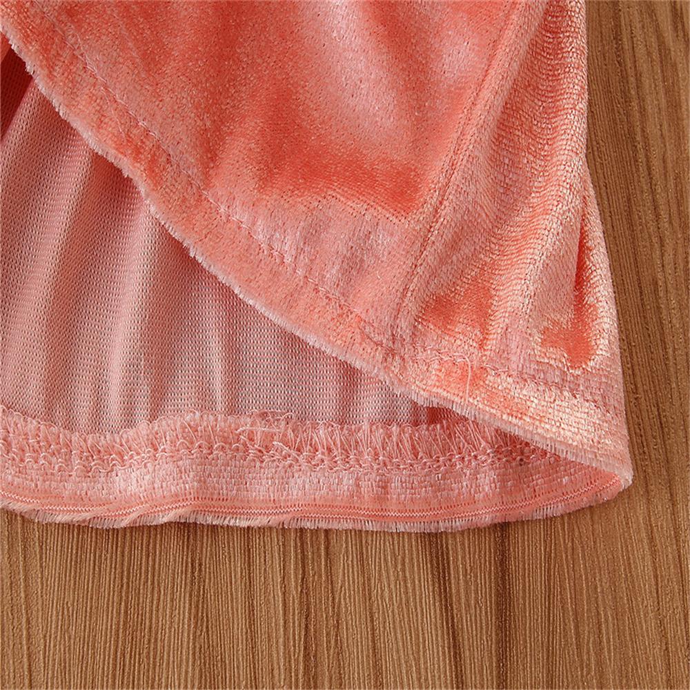 Toddler Girls Long Sleeve Solid Top & Pants & Headband Girl Wholesale - PrettyKid