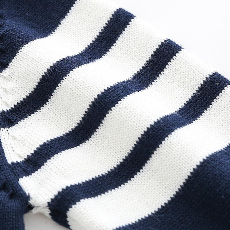Baby Boys Long Sleeve Stripe Cardigan Sweaters Cheap Boutique Baby Clothing - PrettyKid