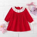 Baby Girls Long Sleeve Sweet Princess Dress Baby Clothing Wholesale - PrettyKid