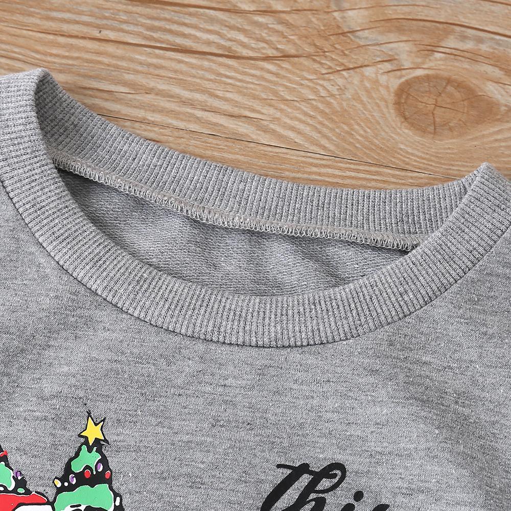 Boys Long Sleeve This Is My Santa Claus Cartoon Car Printed Tops Boy Clothes Wholesale - PrettyKid