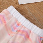 Baby Unisex Long Sleeve Tie-dye Romper & Pants & Hat - PrettyKid