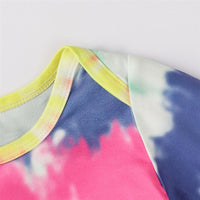 Baby Long Sleeve Tie-dye Rompers - PrettyKid