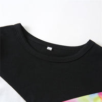 Girls Long Sleeve Tie Dye Color Block Top & Pants Kids Wholesale Clothing Warehouse - PrettyKid